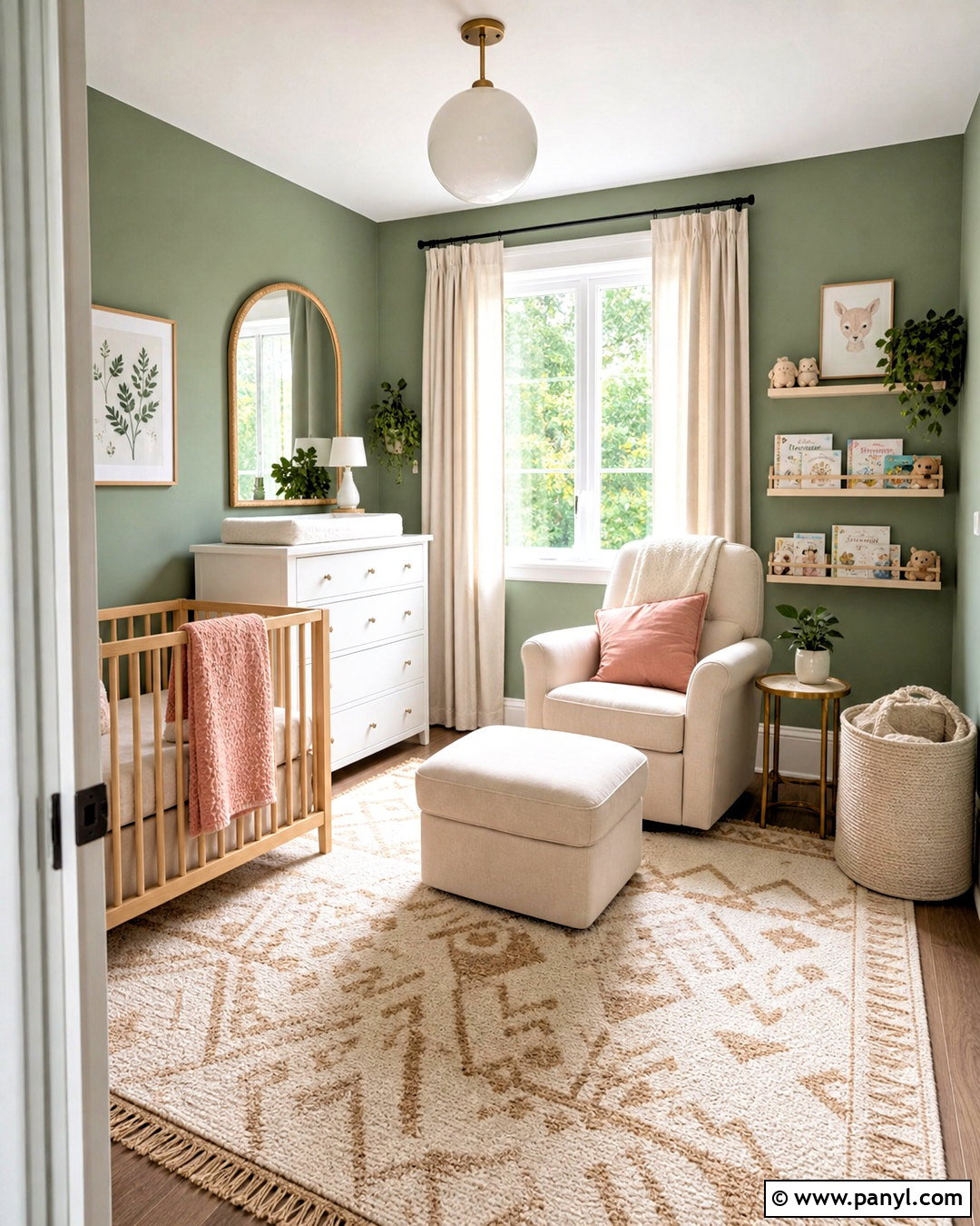 Frosted Fern Green Nursery - 20 sherwin williams green nursery ideas