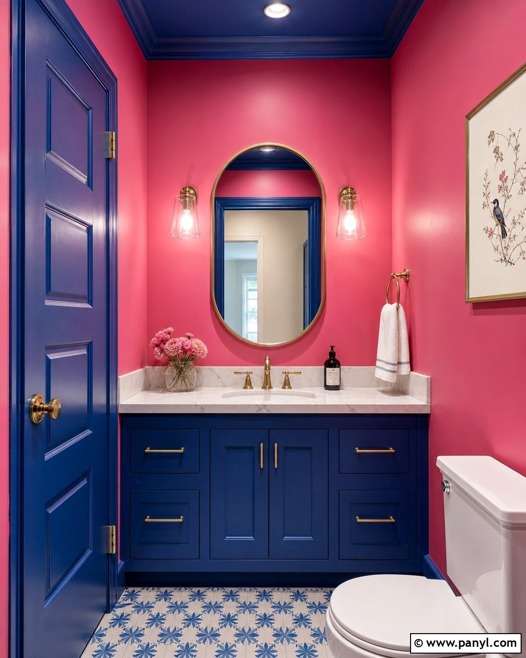 Fuchsia Pink And Royal Blue Walls - 20 Pink And Blue Wall Colors