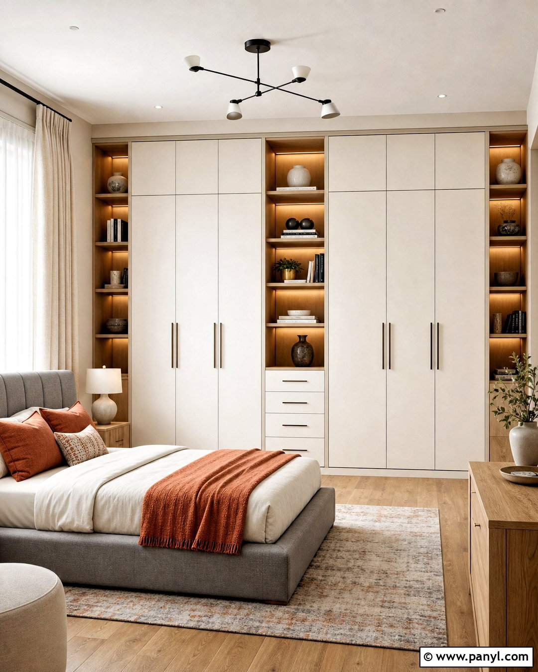 Full Wall Wardrobe With Open Shelves - 20 full wall wardrobe ideas