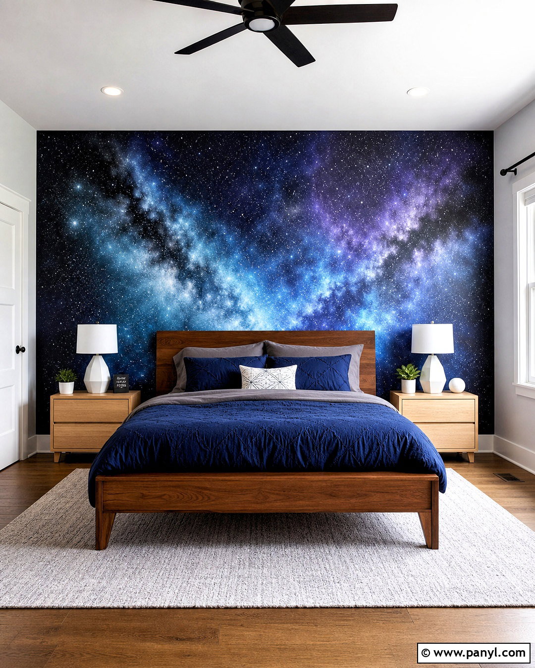 Galaxy Spray Paint Wall - 20 spray paint wall ideas