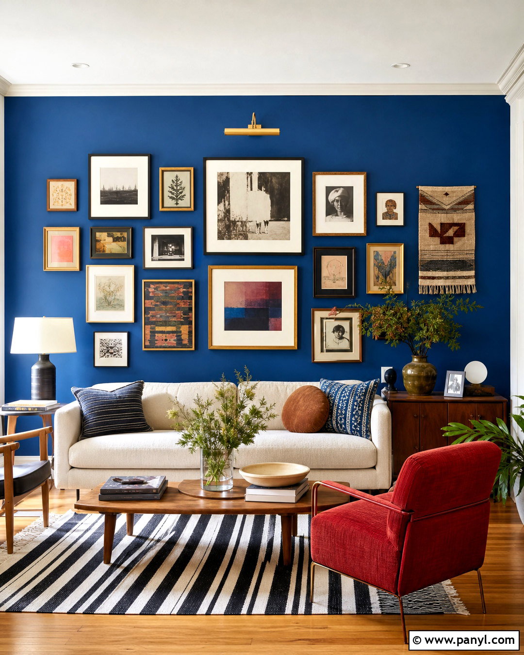 Gallery Accent Wall - 20 fun accent wall ideas
