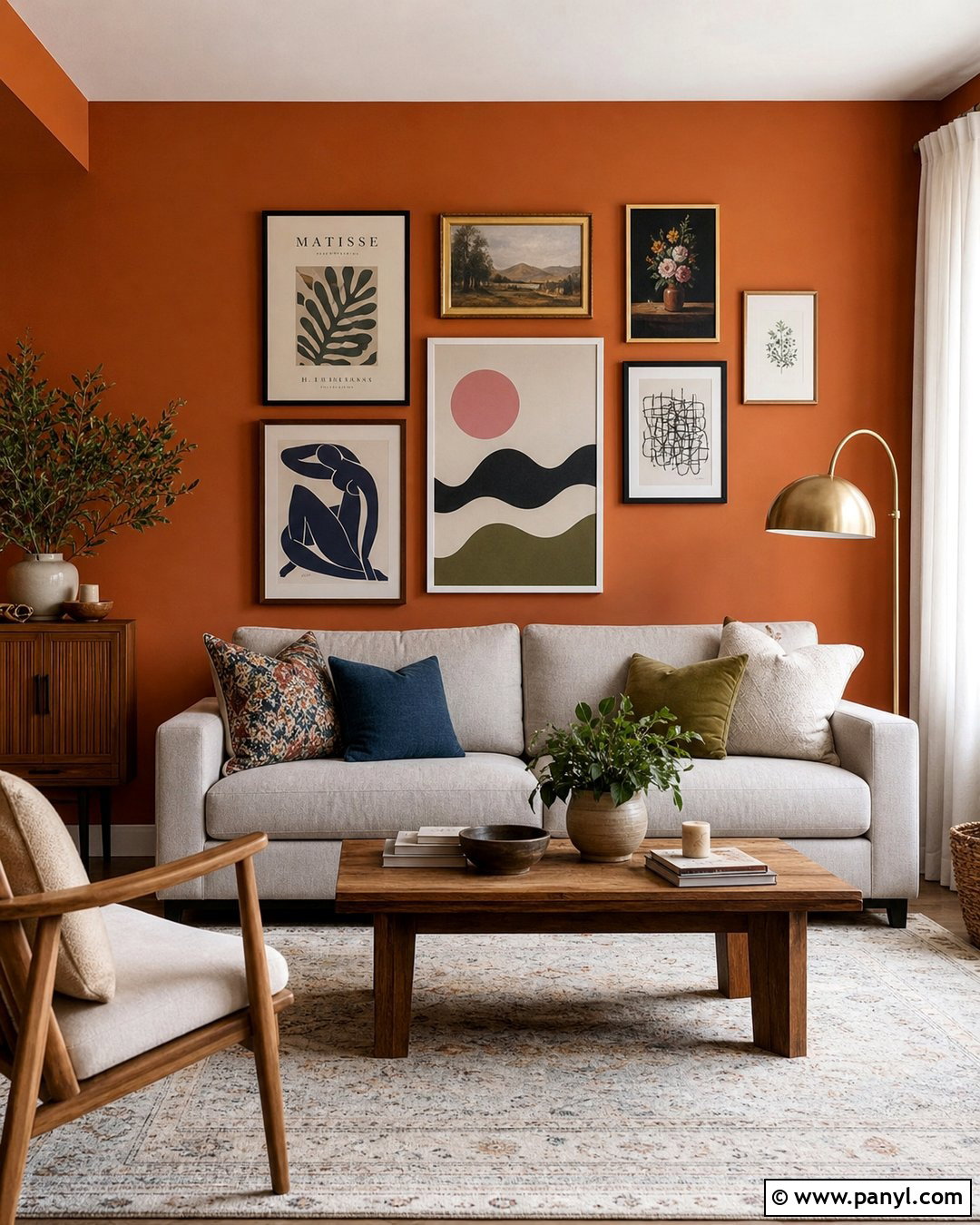 Gallery Burnt Orange Accent Wall - 35 Burnt Orange Accent Wall Ideas