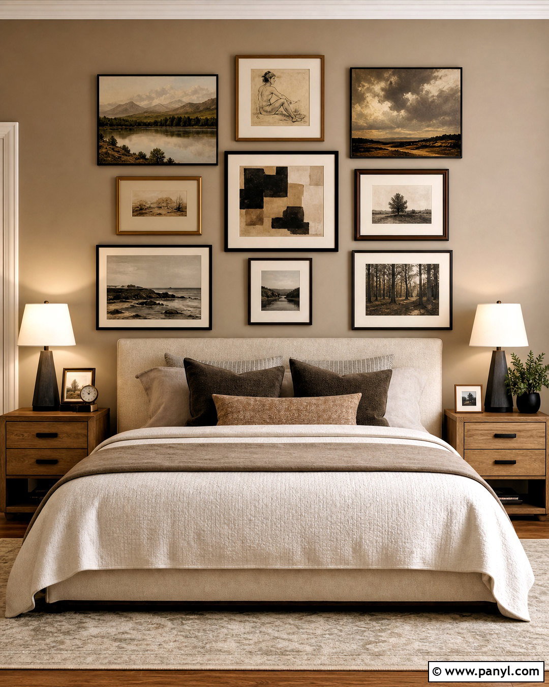 Gallery Wall Above The Bed - 20 statement wall bedroom ideas