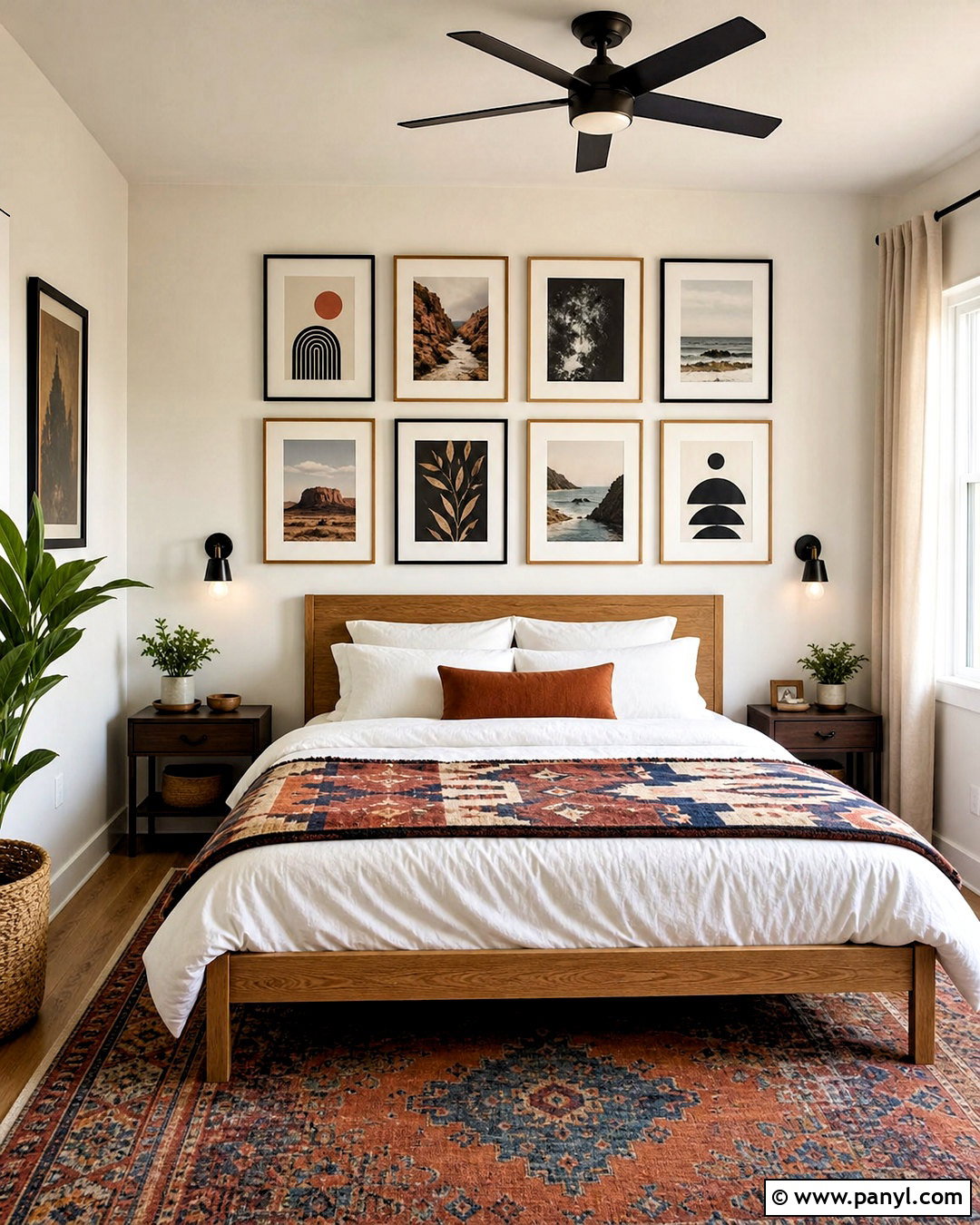 Gallery Wall Bedroom Accent Wall - 20 small bedroom accent wall ideas