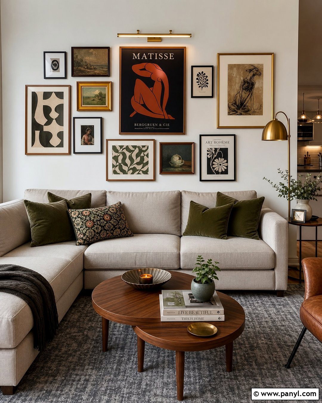 Gallery Wall Living Room Accent Wall - 20 Accent Wall Small Apartment Ideas