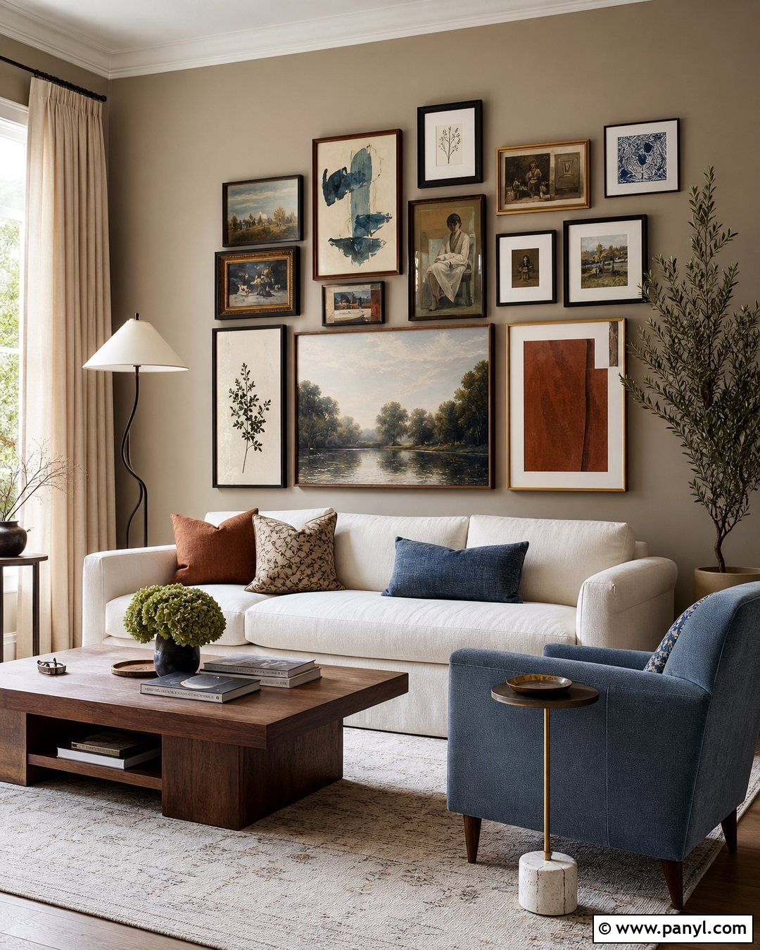 Gallery Wall With Light Brown Walls - 35 light brown walls
