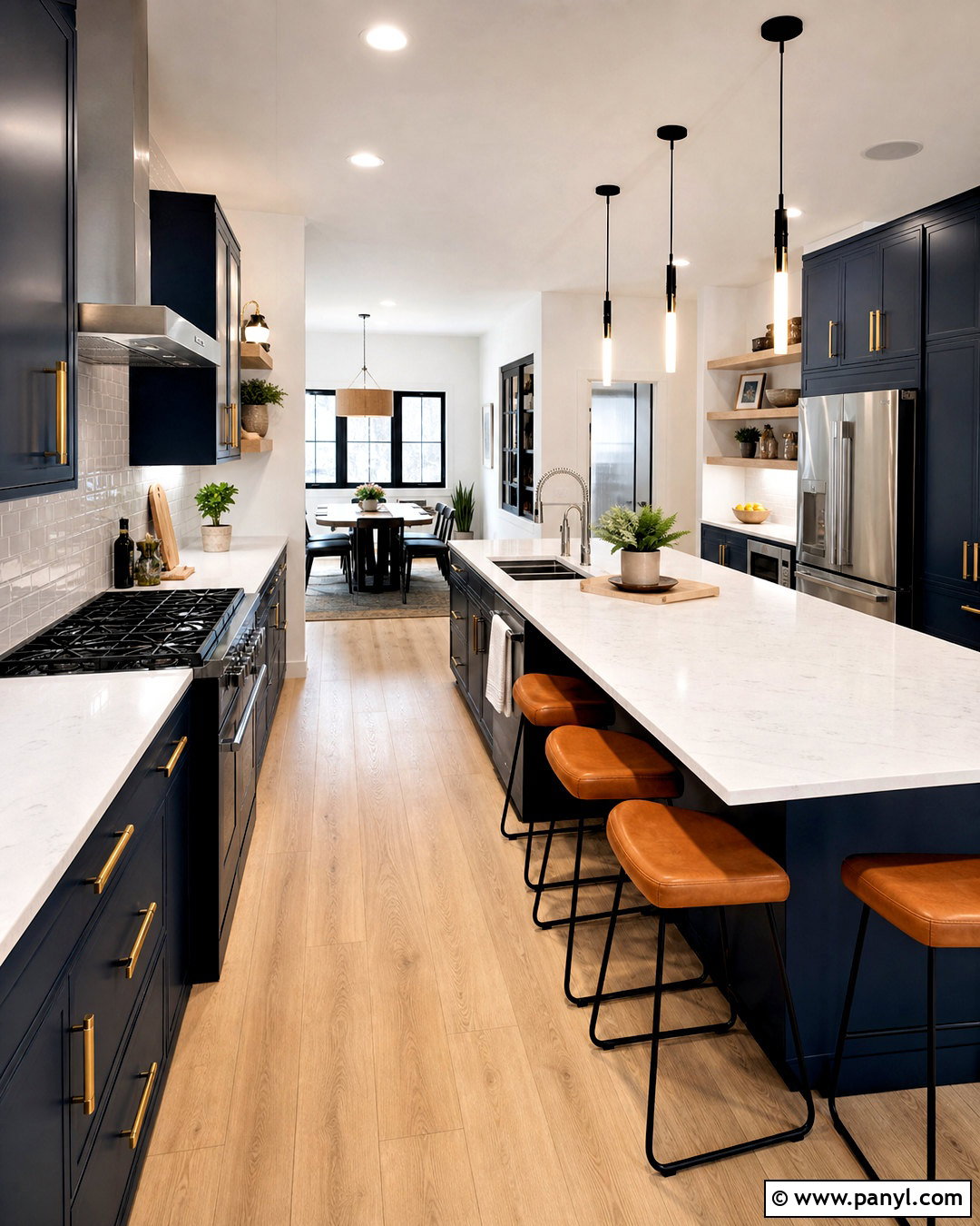 Galley Open Kitchen - 20 open kitchen ideas