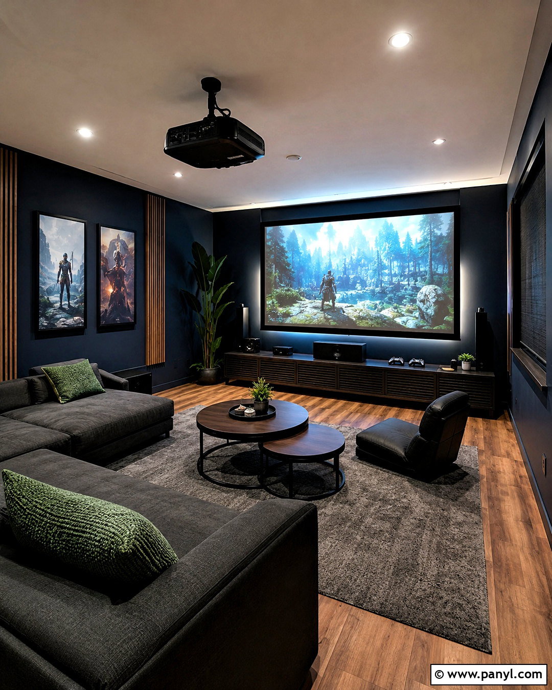 Gaming Living Room With Projector - 20 living room with projector ideas
