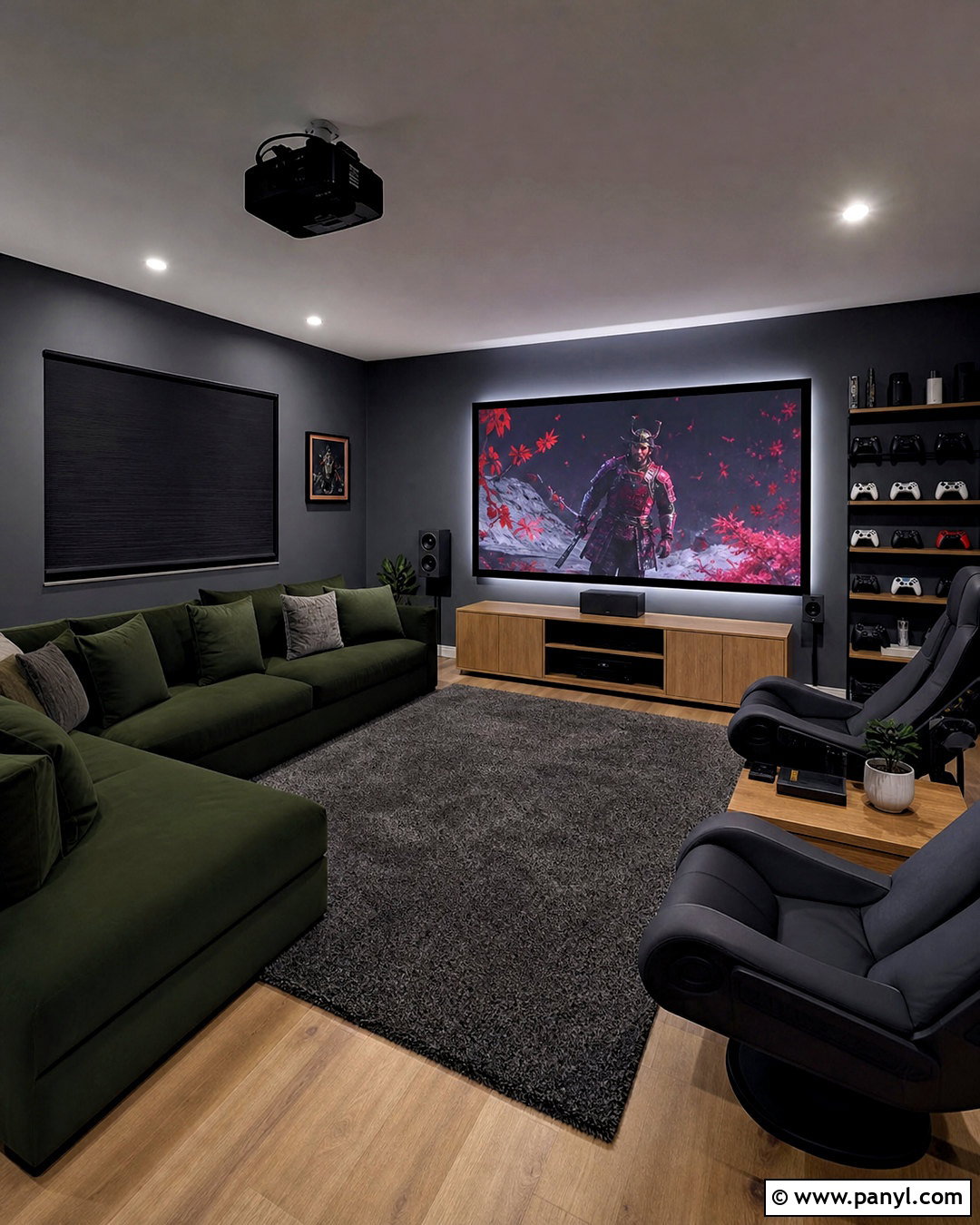 Gaming Projector Living Room - 20 tv projector living room ideas