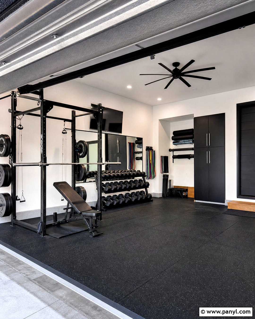 Garage Home Gym - 20 garage remodel ideas