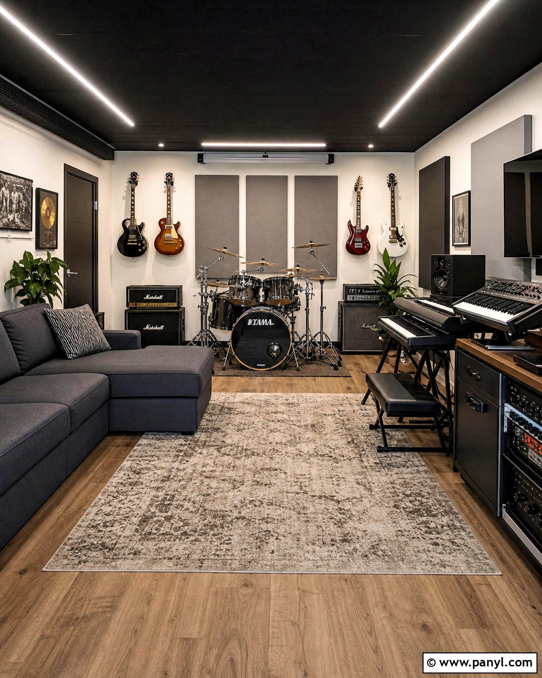 Garage Home Music Room - 20 home music room design ideas