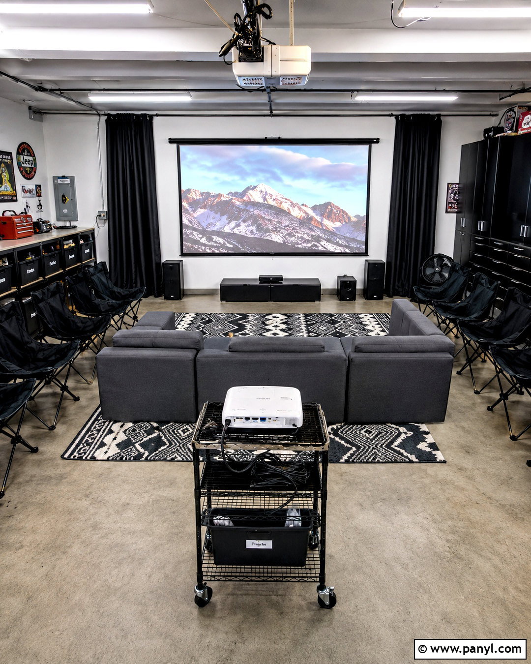 Garage Projector Setup - 20 projector setup ideas
