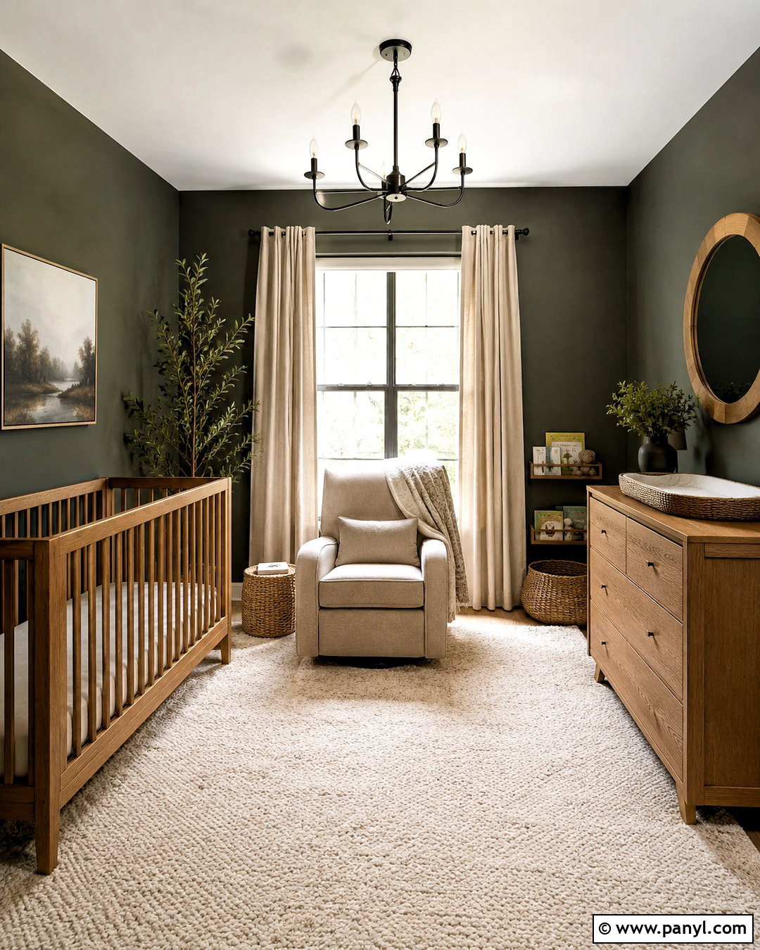 Gender Neutral Dark Nursery - 20 dark nursery ideas