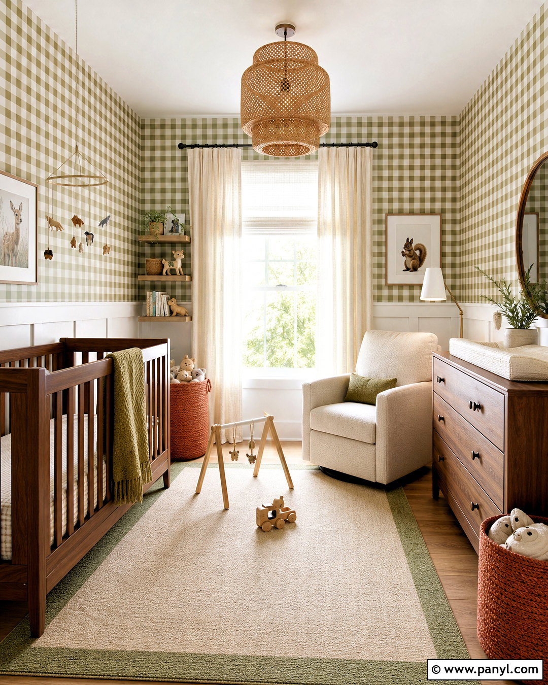 Gender-Neutral Gingham Nursery - 20 gingham nursery ideas