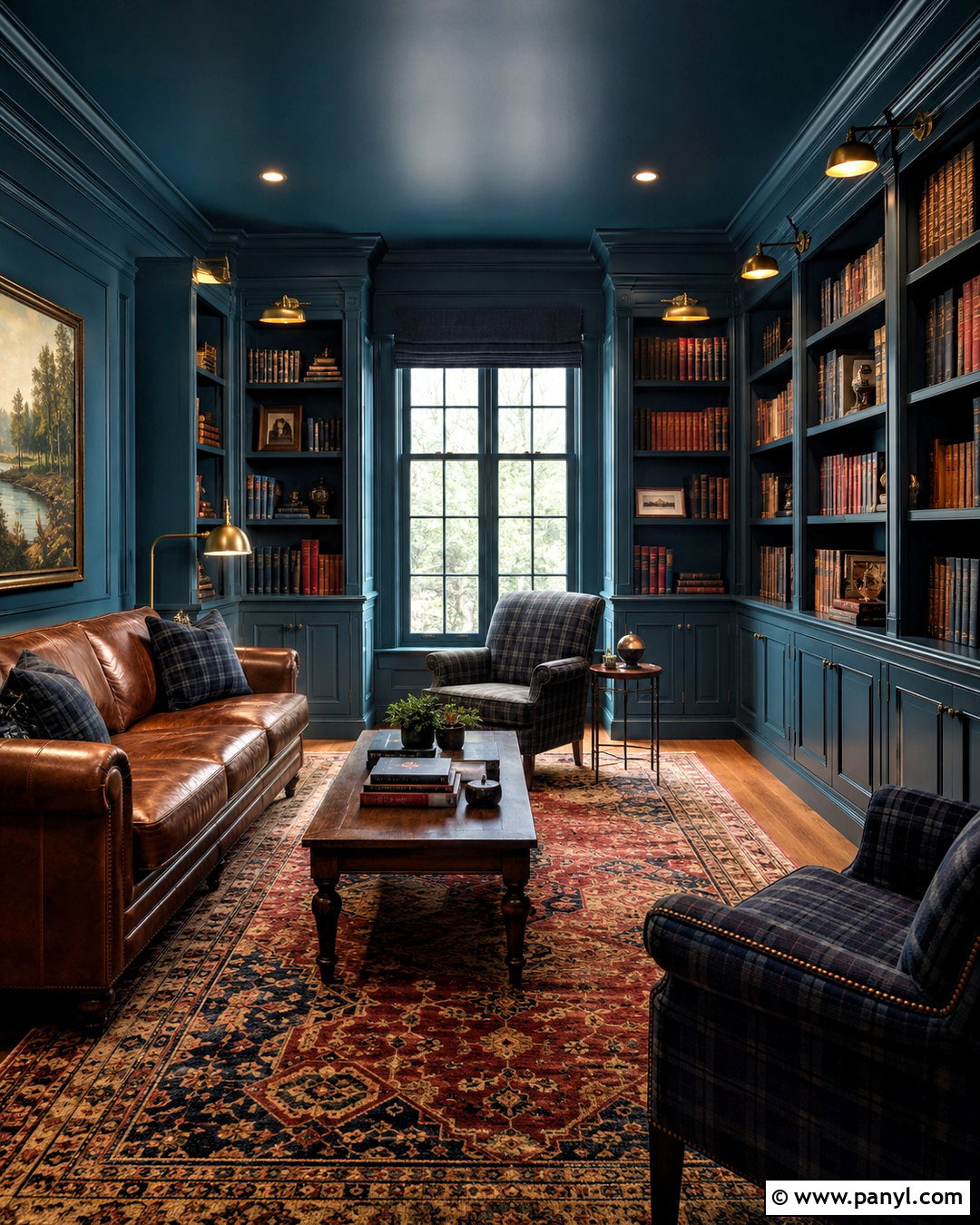 Gentlemans Gray Library - 20 deep blue paint colors