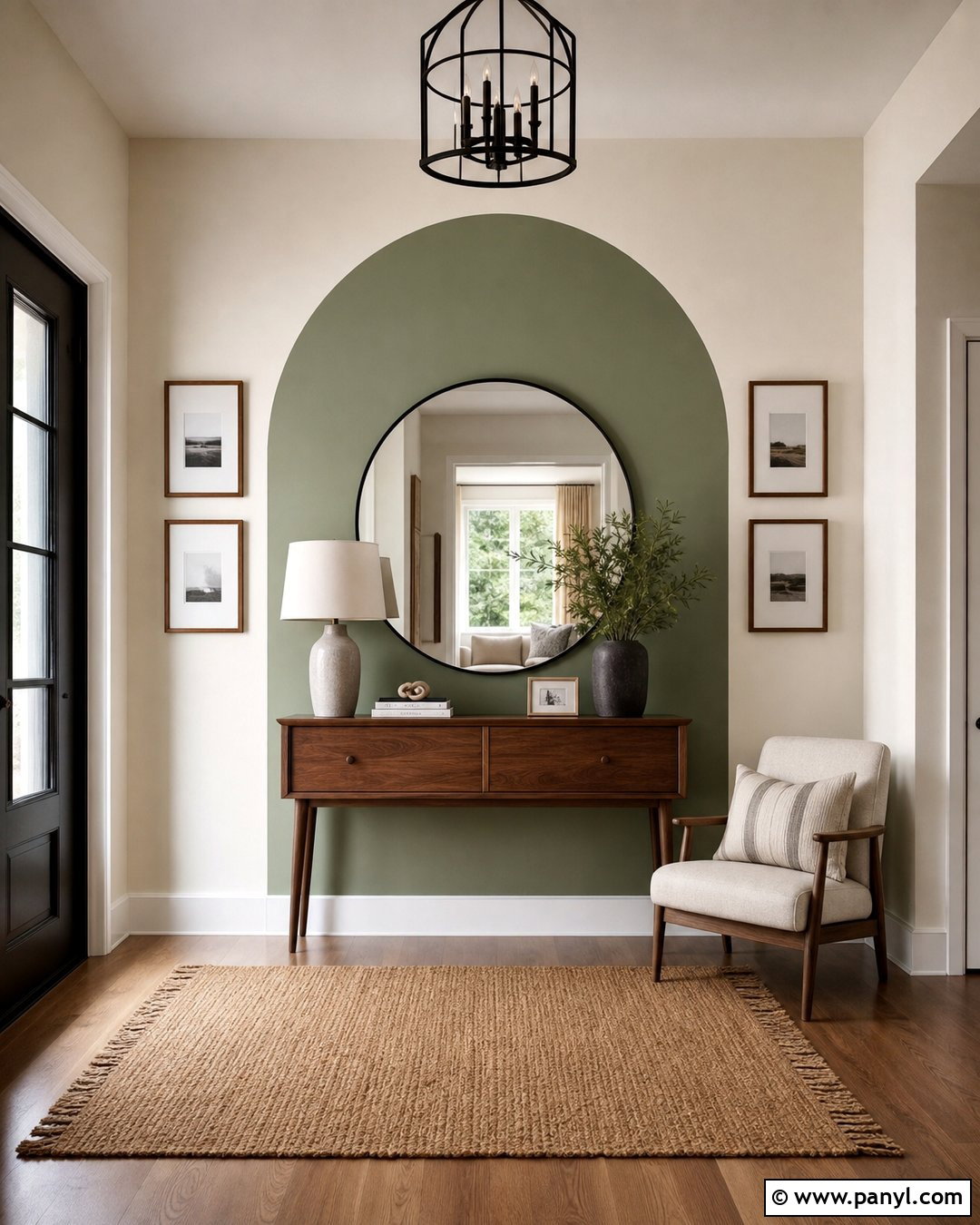 Geometric Arch Wall Paint - 35 Geometry Wall Paint Ideas