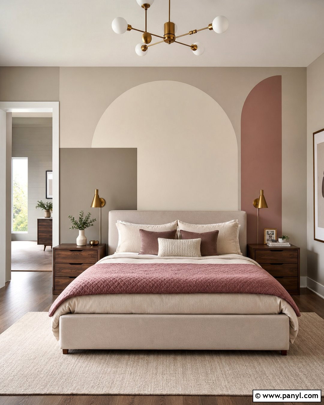 Geometric Bedroom Wall Paint - 35 Geometry Wall Paint Ideas