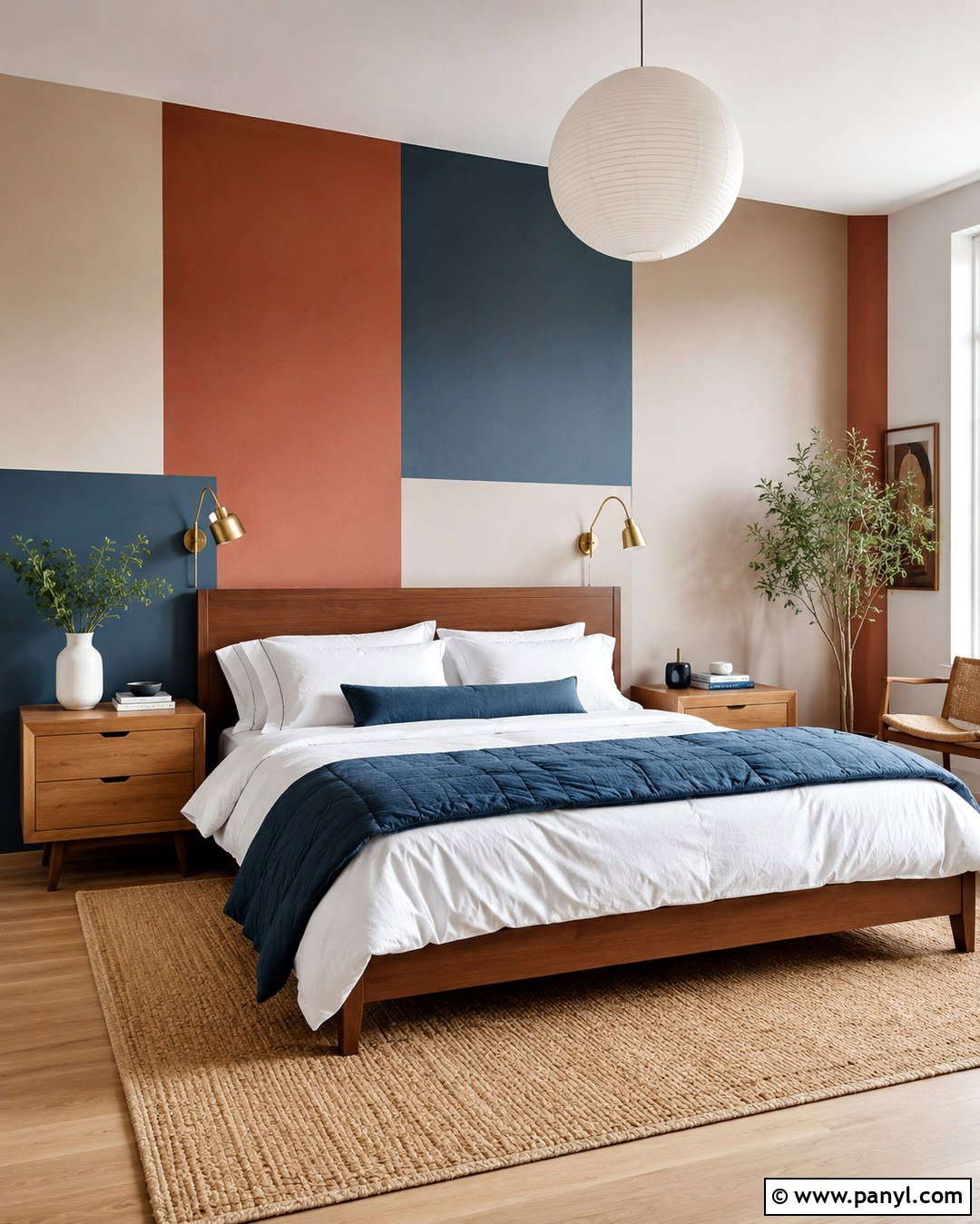 Geometric Bedroom Walls - 20 Multi Color Room Walls
