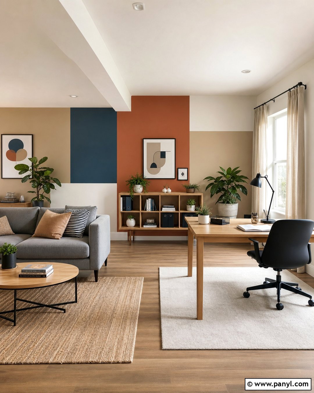Geometric Color Block Wall Paint - 35 Geometry Wall Paint Ideas