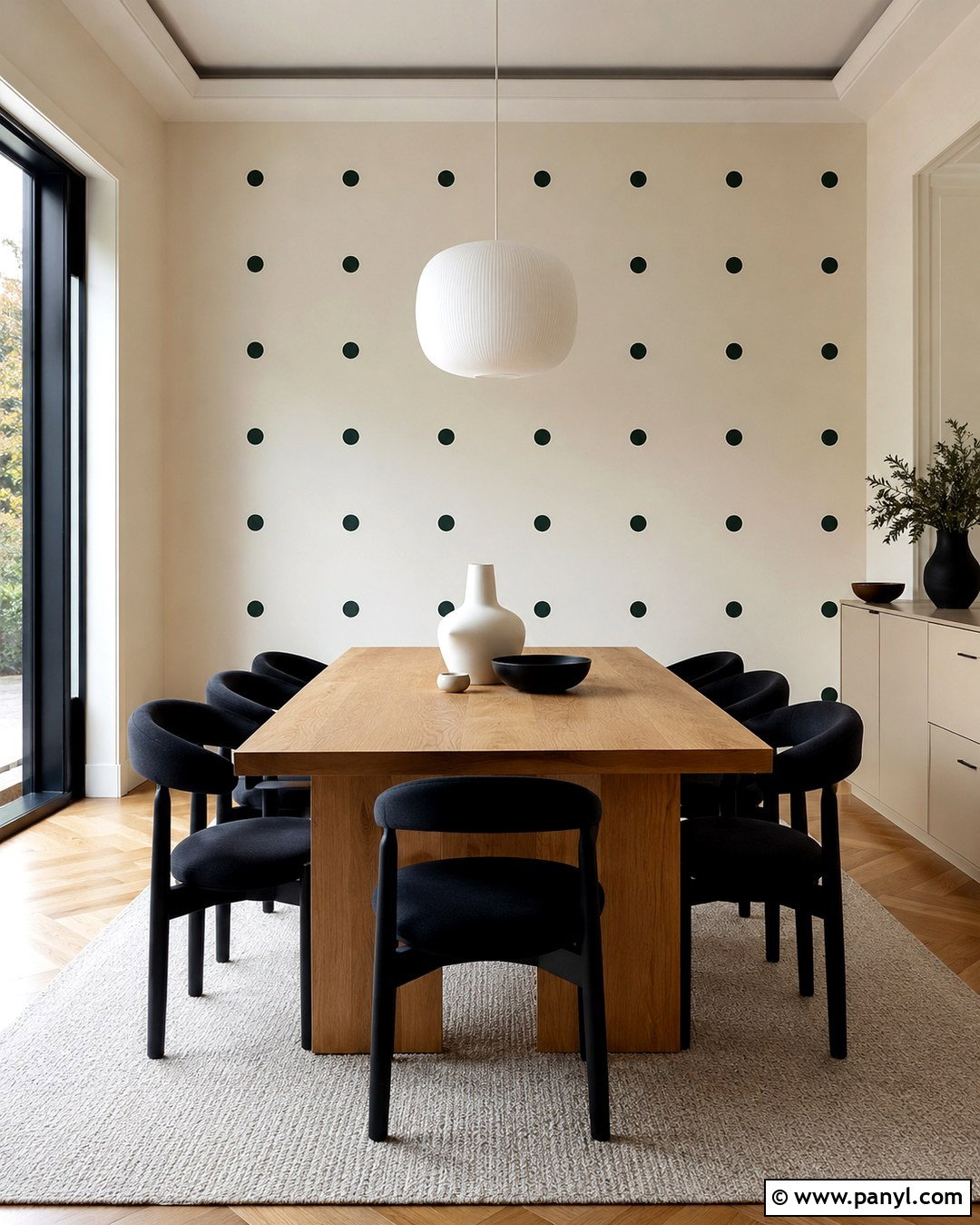 Geometric Dot Grid Wall - 20 Painting Dots On Walls