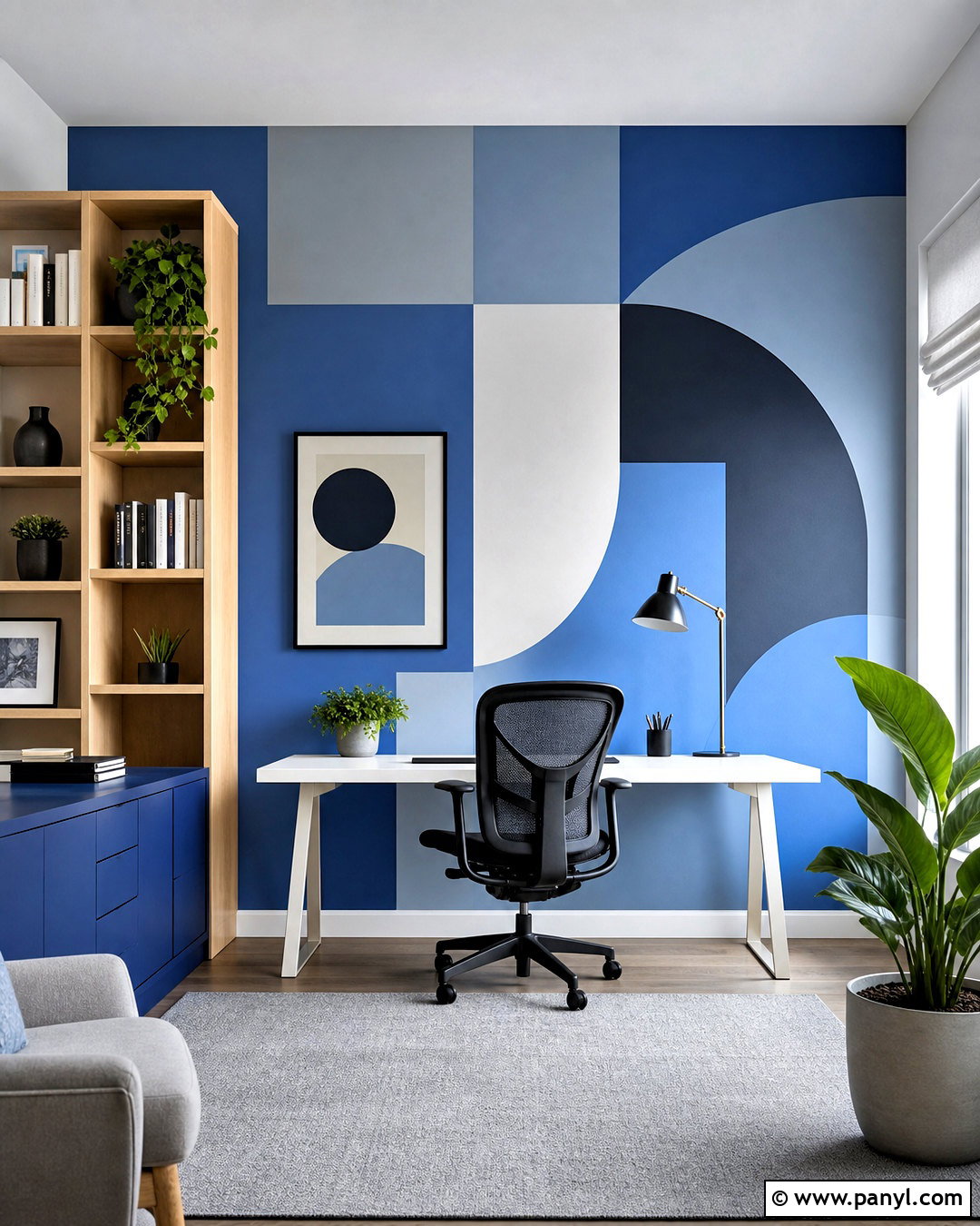 Geometric Gradient Wall - 20 gradient wall ideas