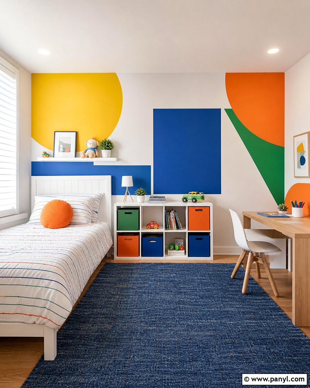 Geometric Kids Room Wall Paint - 35 Geometry Wall Paint Ideas