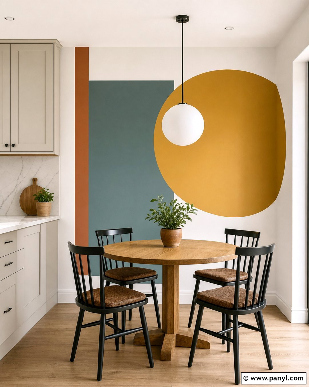 Geometric Kitchen Wall Paint - 35 Geometry Wall Paint Ideas