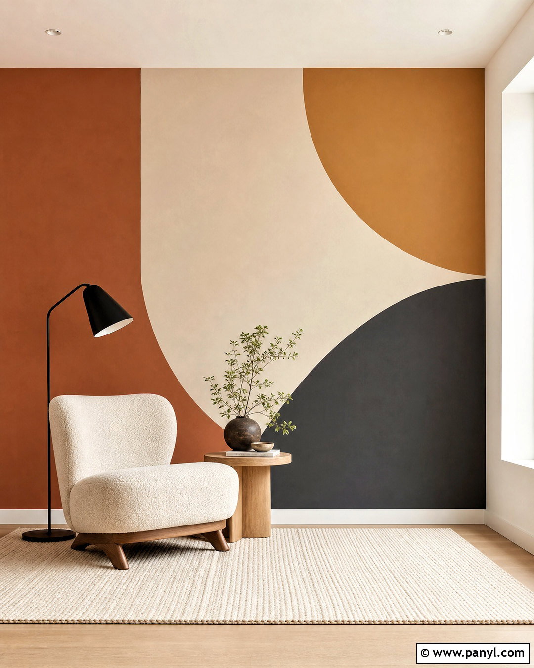 Geometric Painted Wall - 20 how to paint a wall ideas