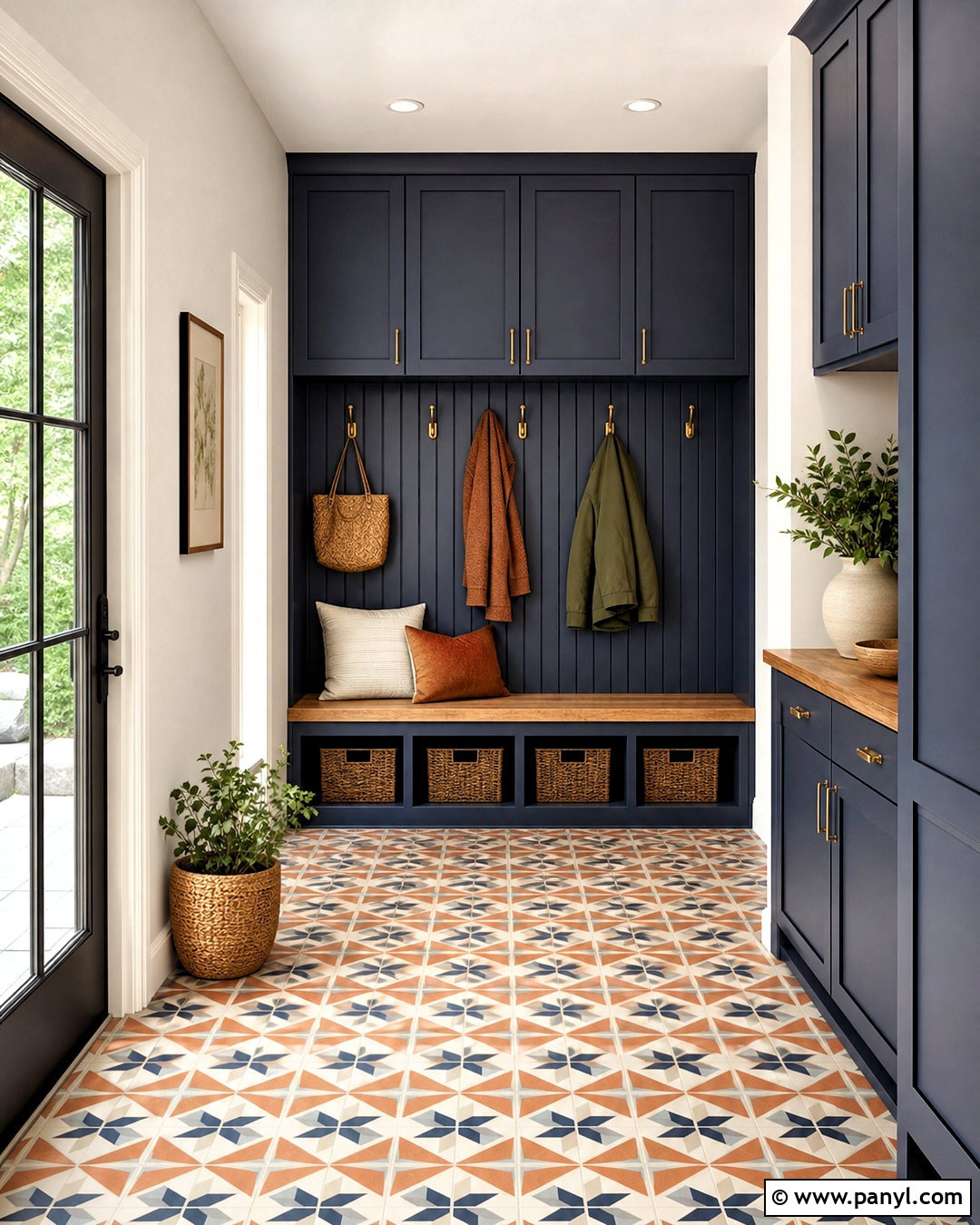 Geometric Pattern Floor Tile - 20 floor tile design modern ideas