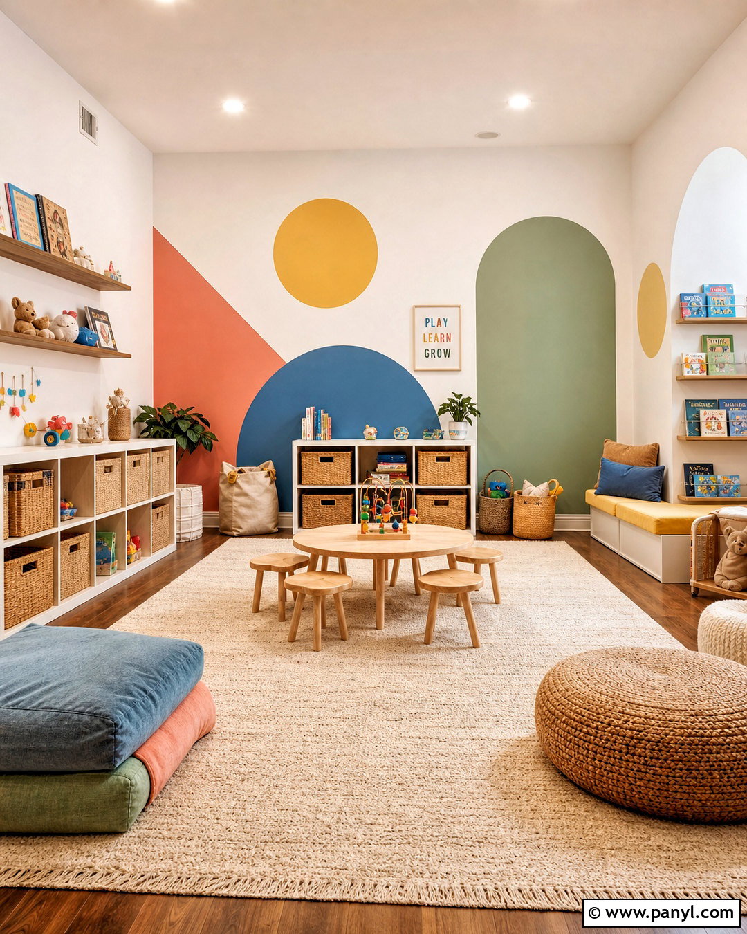 Geometric Playroom Paint - 20 house painting ideas interior ideas
