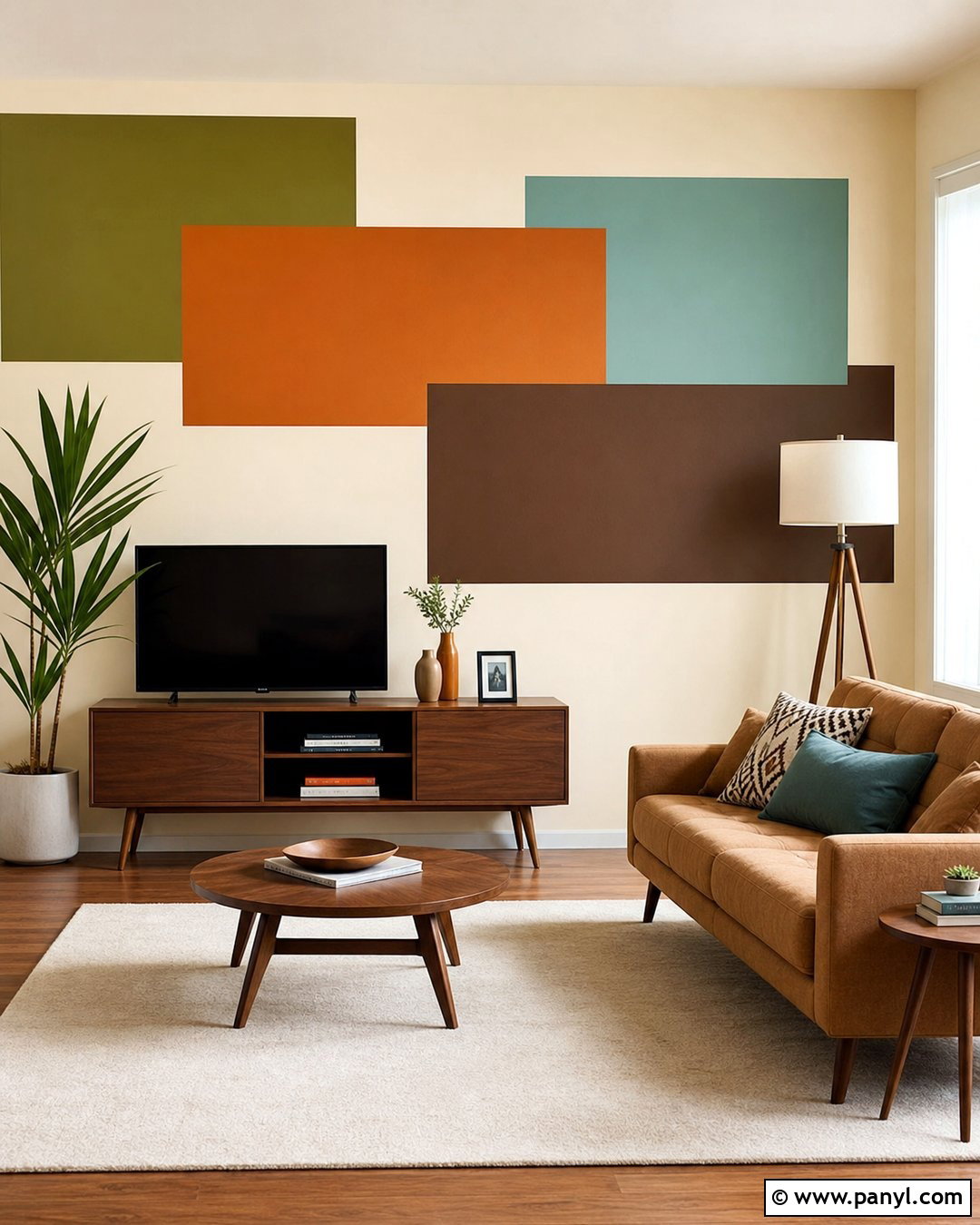Geometric Rectangle Wall Paint - 35 Geometry Wall Paint Ideas