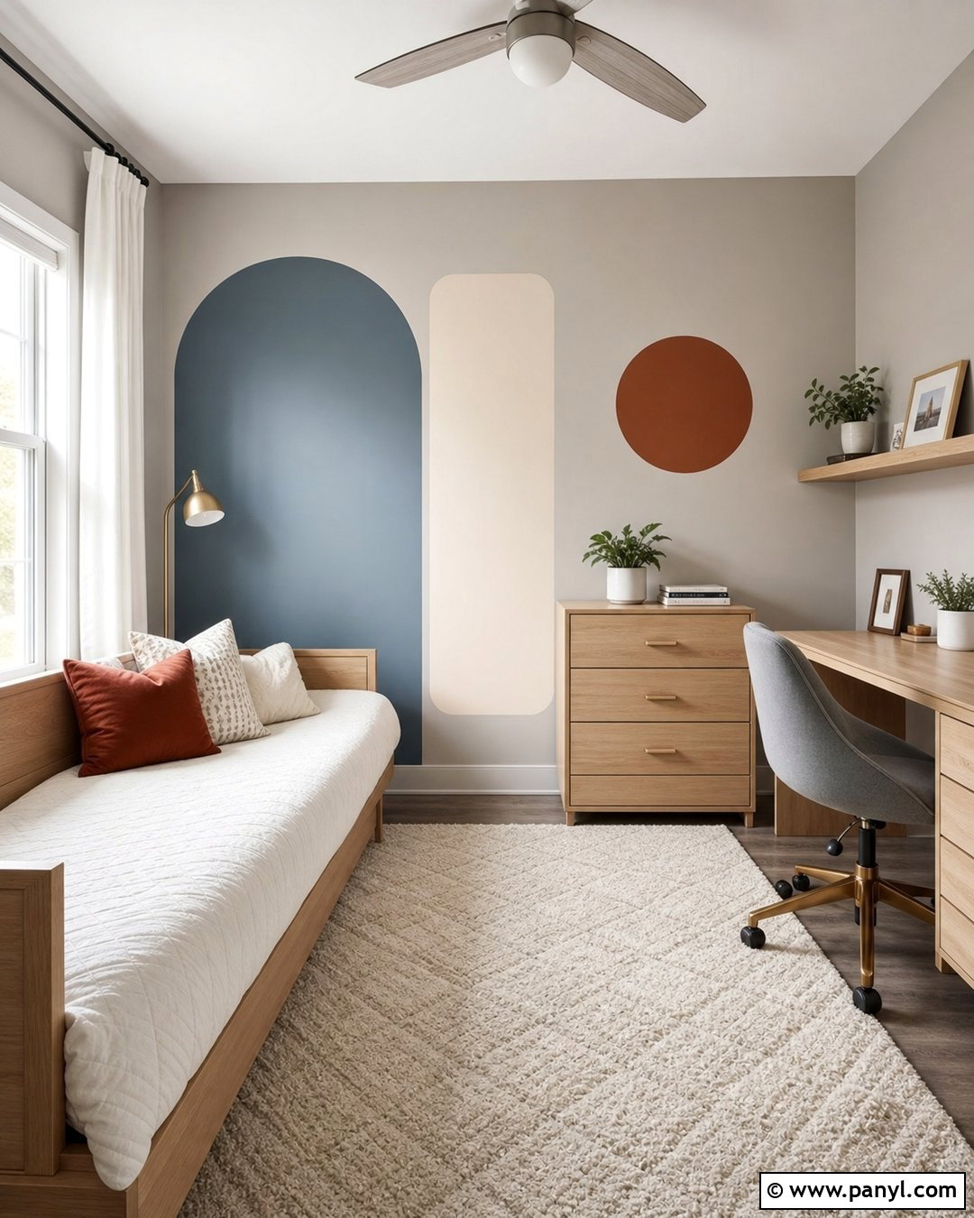 Geometric Small Room Wall Paint - 35 Geometry Wall Paint Ideas