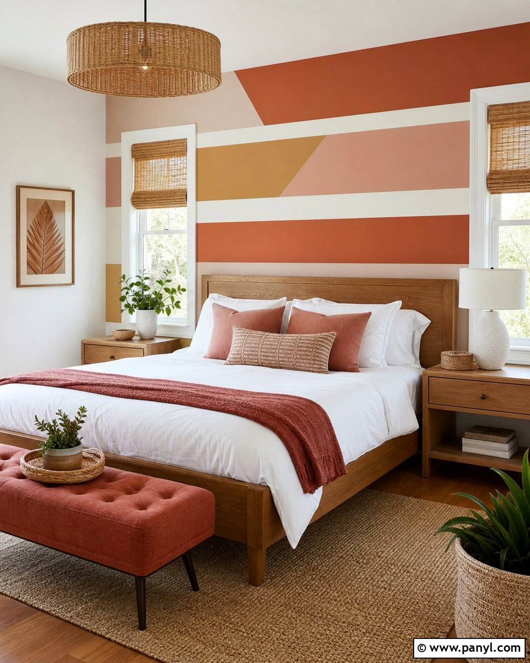 Geometric Stripe Wall Paint - 35 Geometry Wall Paint Ideas