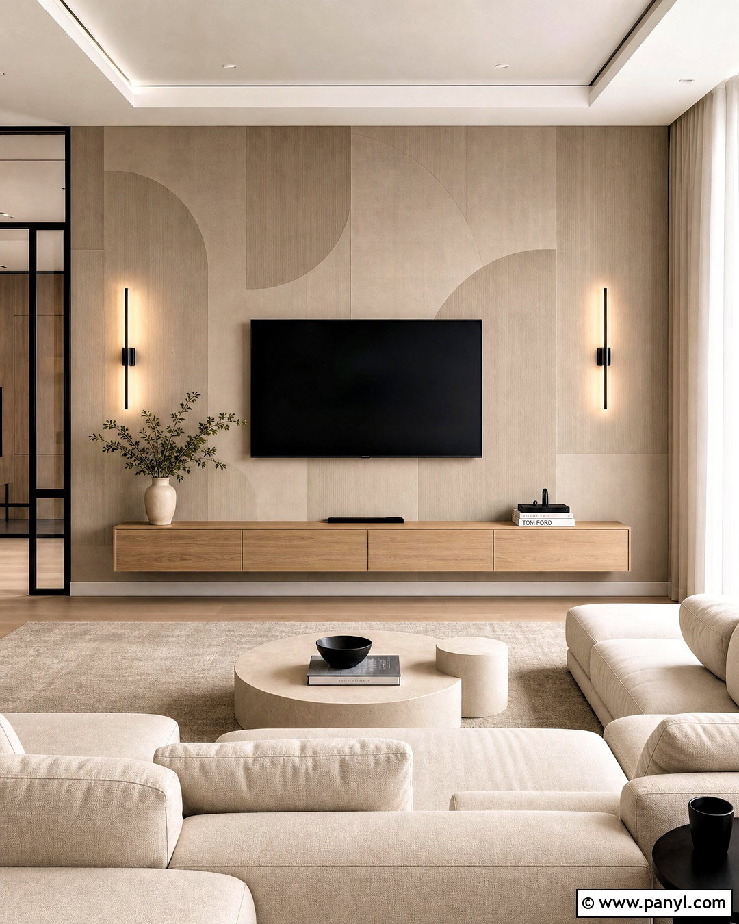 Geometric TV Wall Wallpaper - 20 tv wall wallpaper ideas