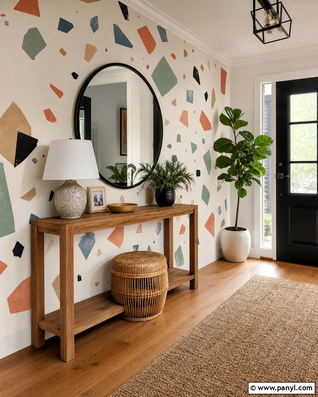Geometric Terrazzo Wall Paint - 35 Geometry Wall Paint Ideas