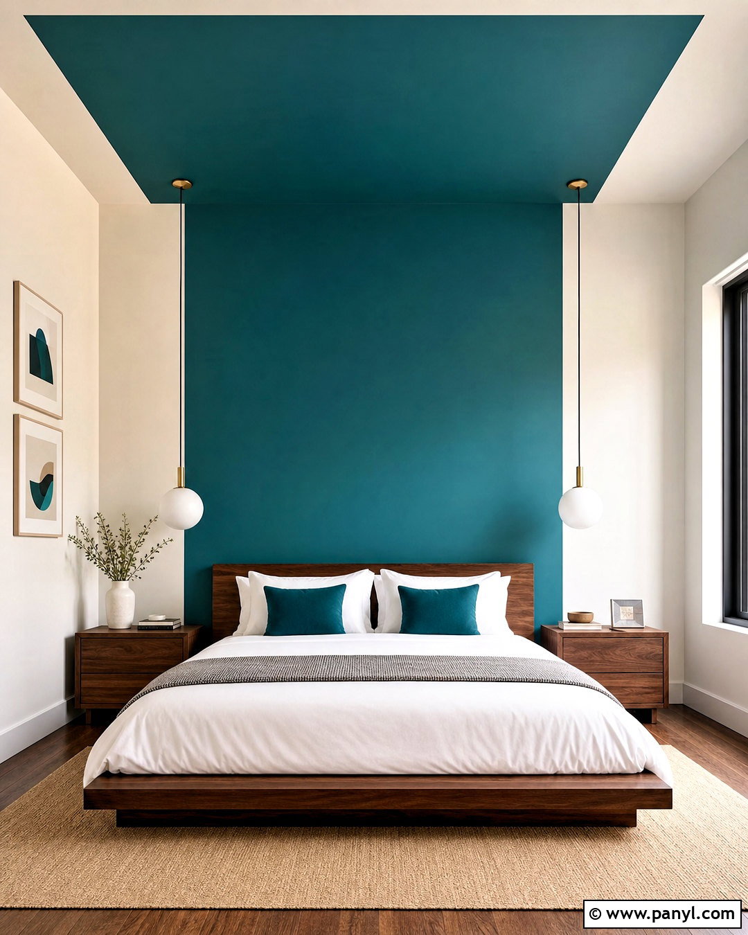 Geometric Wall And Ceiling Paint - 20 geometric wall paint bedroom ideas