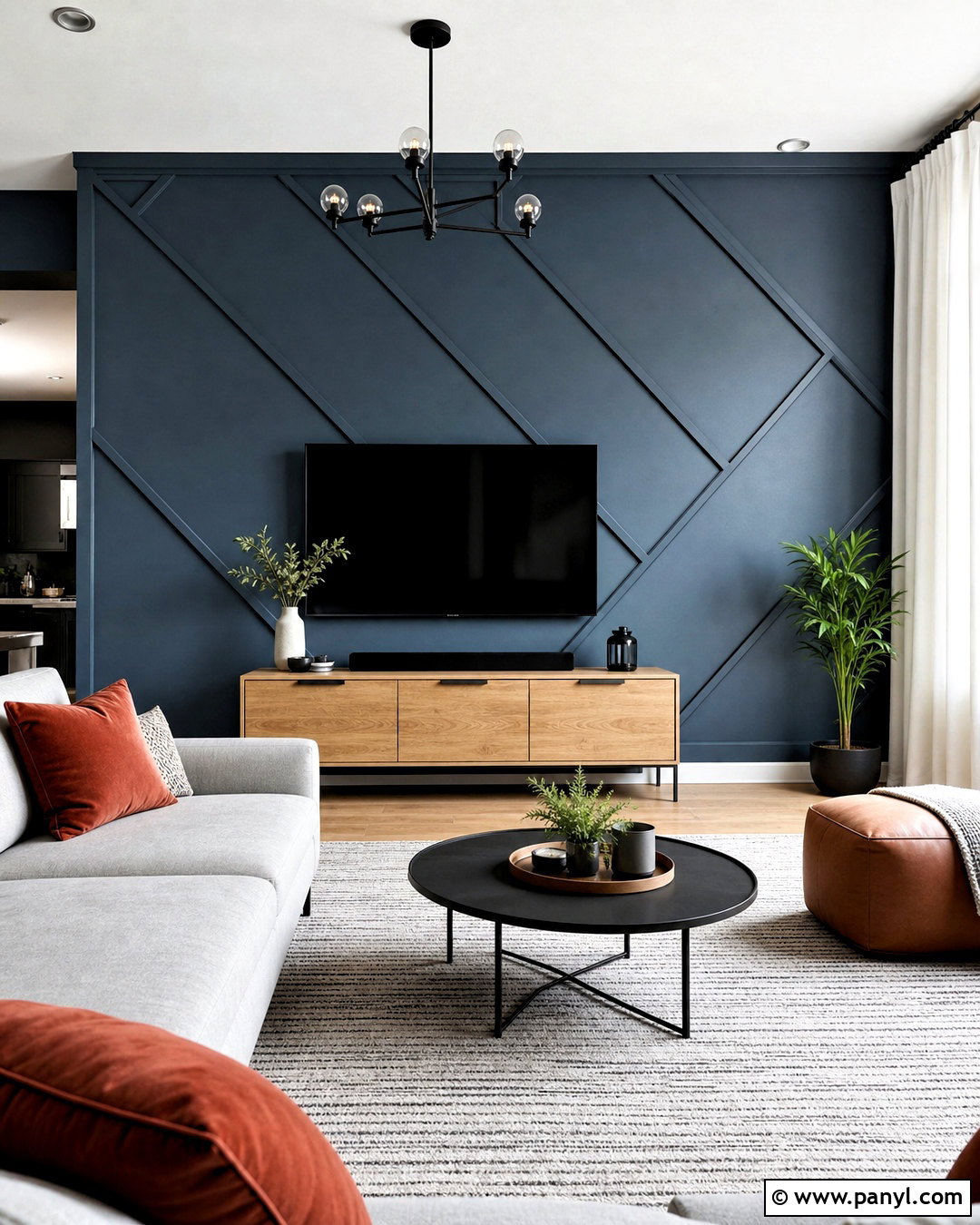 Geometric Wall Moulding - 20 wall moulding ideas