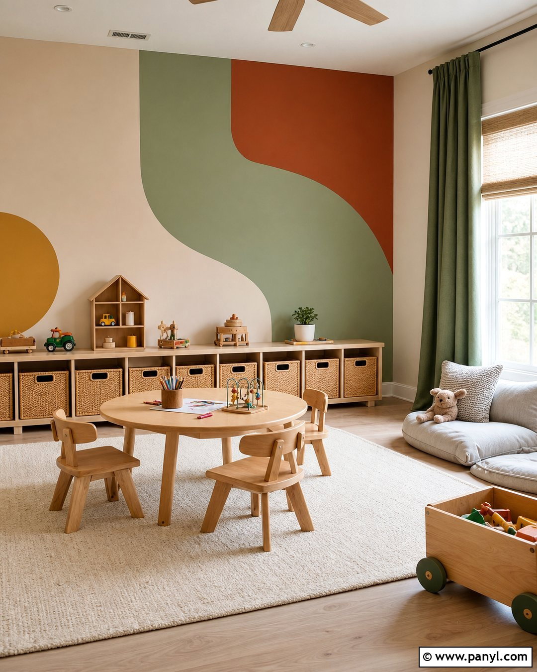 Geometric Wall Paint - 30 Modern Wall Paint Ideas