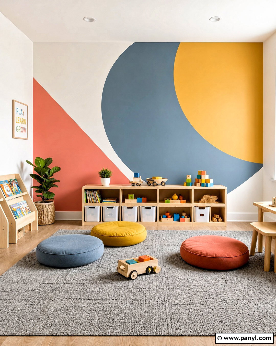 Geometric Wall Painting - 20 diy wall painting techniques