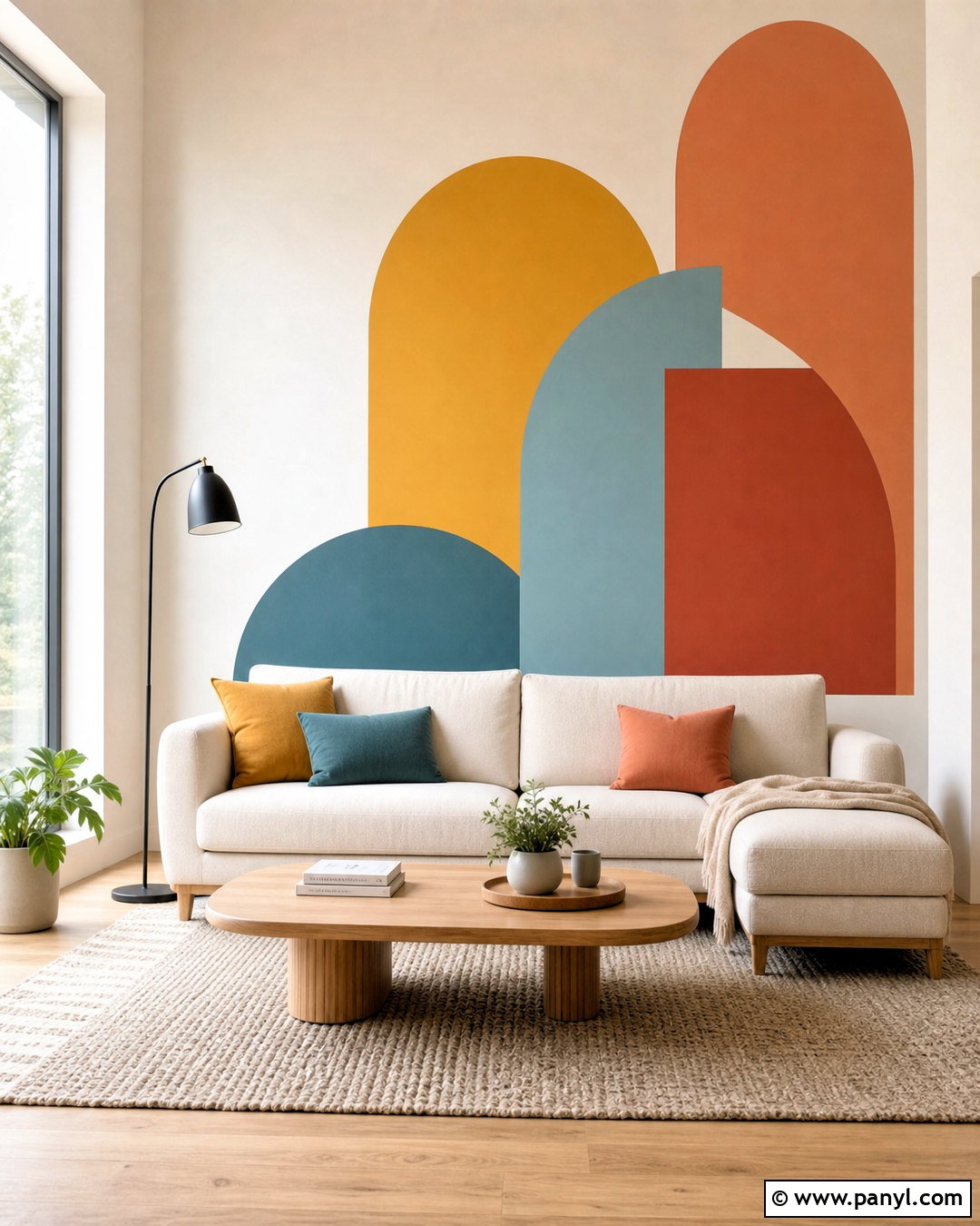 Geometric Wall Painting - 20 fun wall painting ideas
