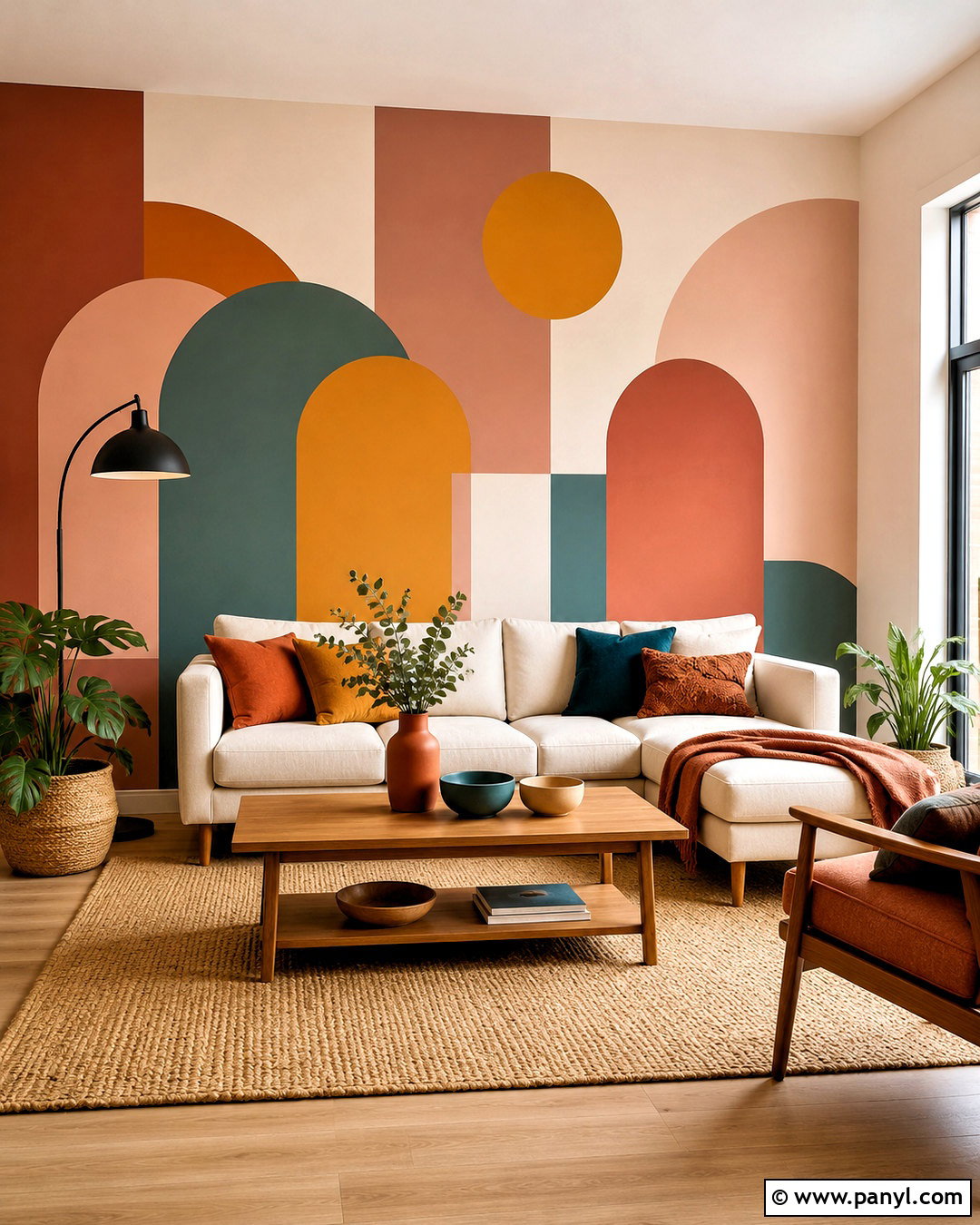 Geometric Wall Painting - 20 cool wall painting ideas