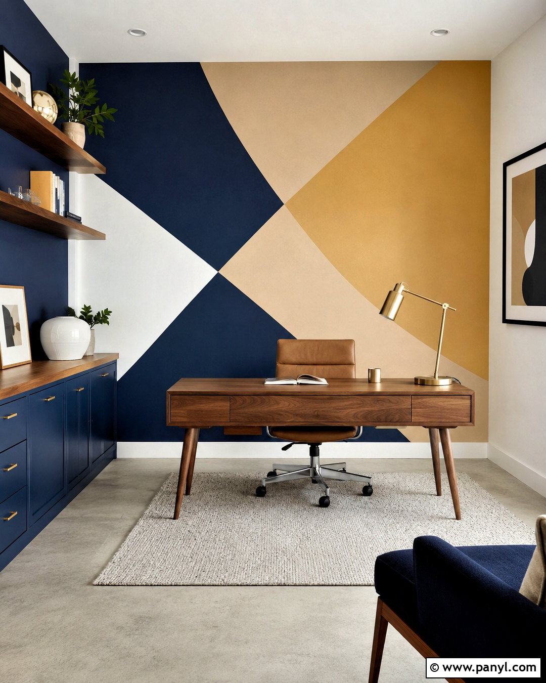 Geometric Wall - 20 paint techniques for walls