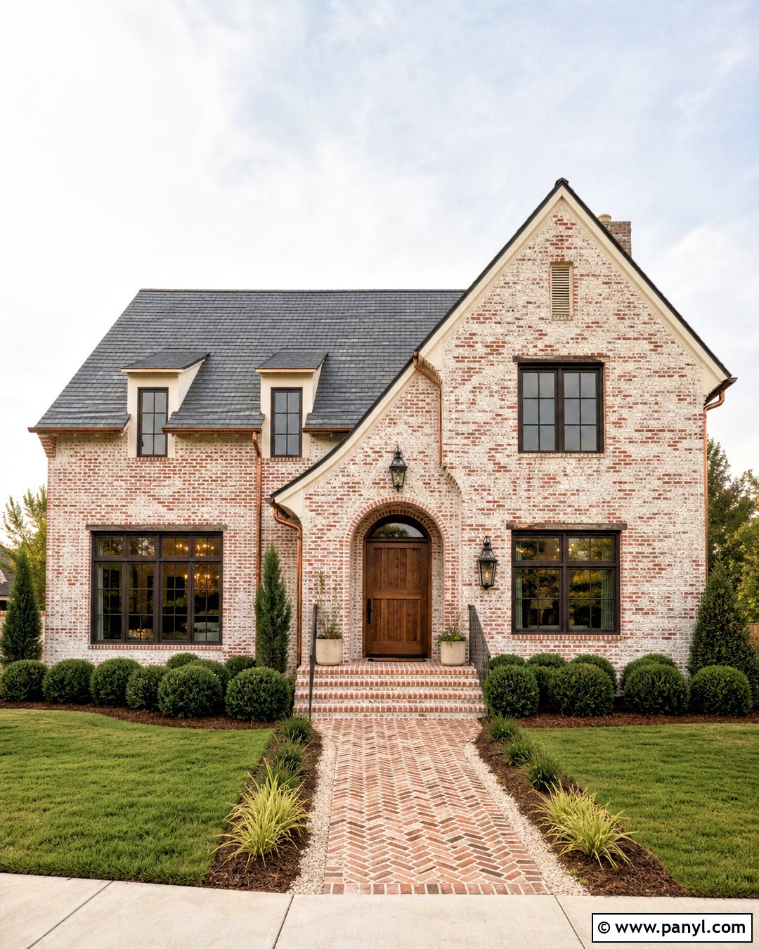 German Schmear Red Brick House - 20 red brick house exterior makeover ideas