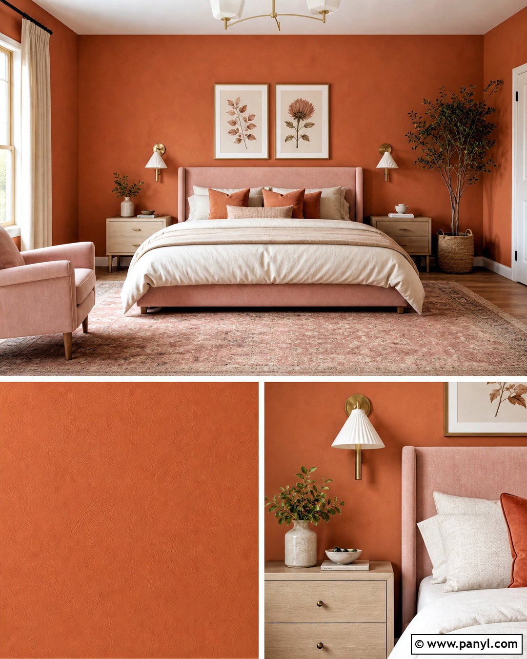 Ginger Background With Blush Pink - 20 ginger background ideas