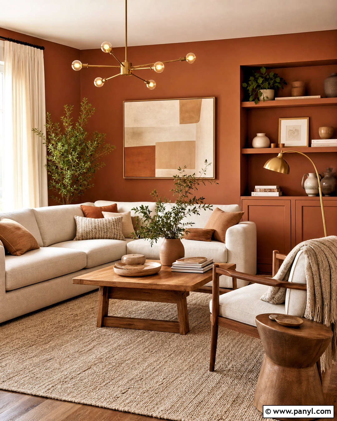 Ginger Background With Cream Decor - 20 ginger background ideas