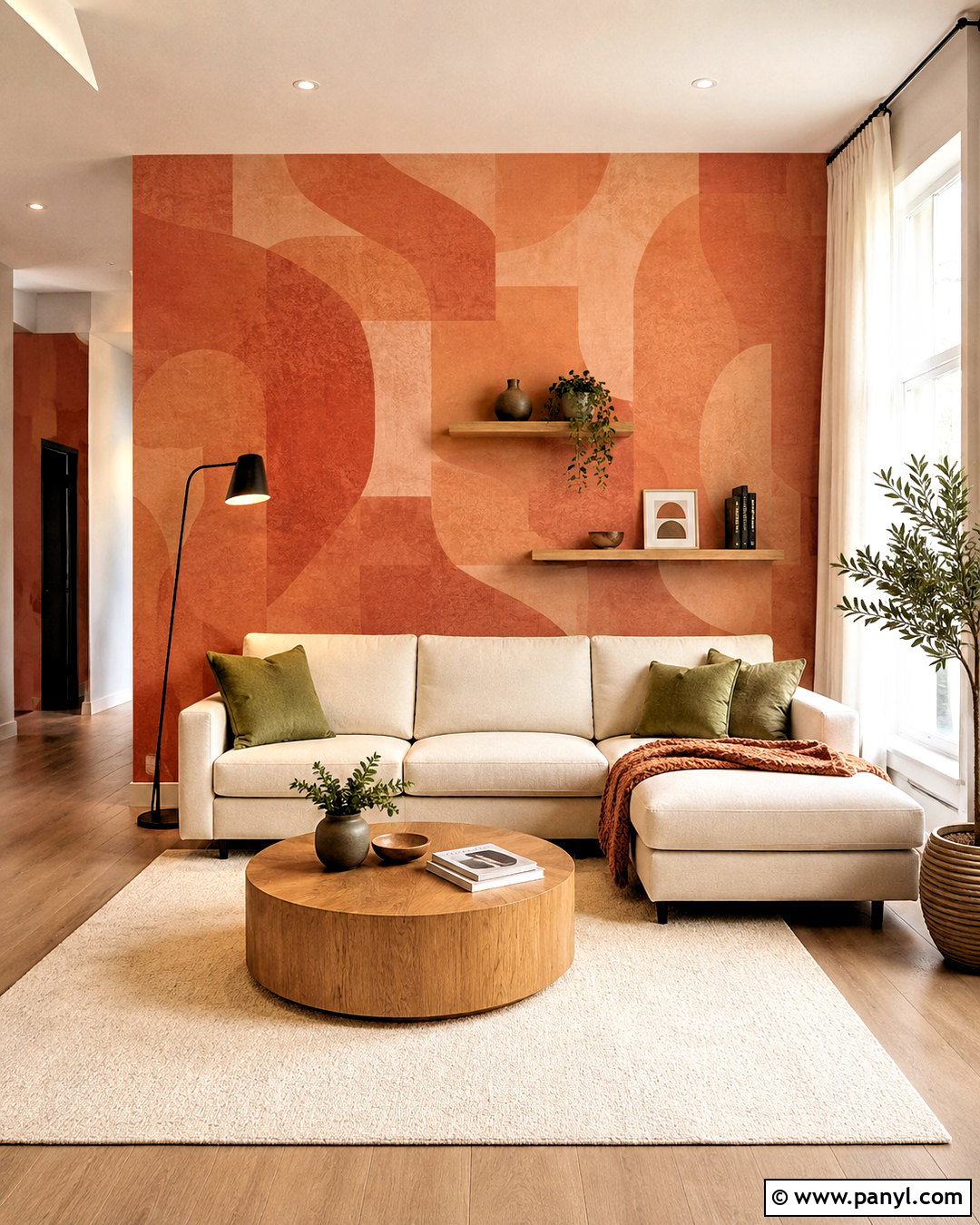 Ginger Wallpaper Apartment Living Room - 40 Ginger Wallpaper Ideas