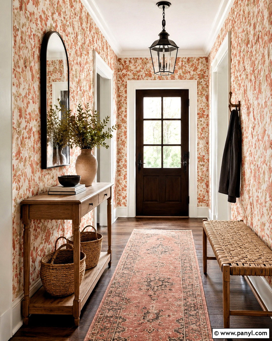 Ginger Wallpaper Entryway - 40 Ginger Wallpaper Ideas