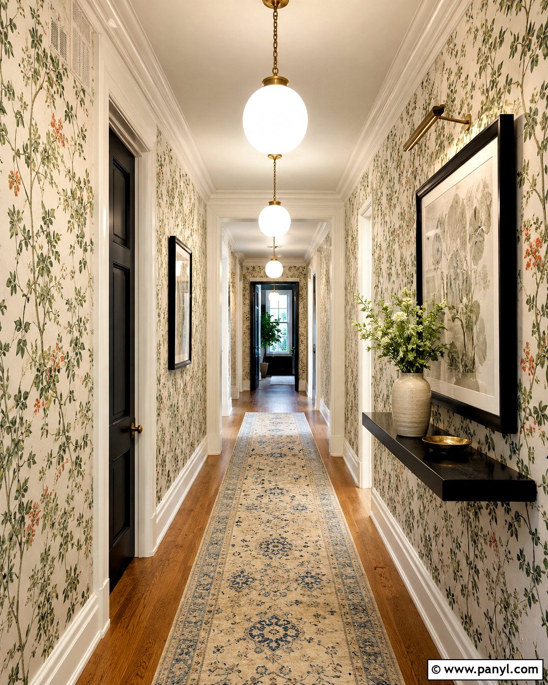 Ginger Wallpaper Hallway - 40 Ginger Wallpaper Ideas