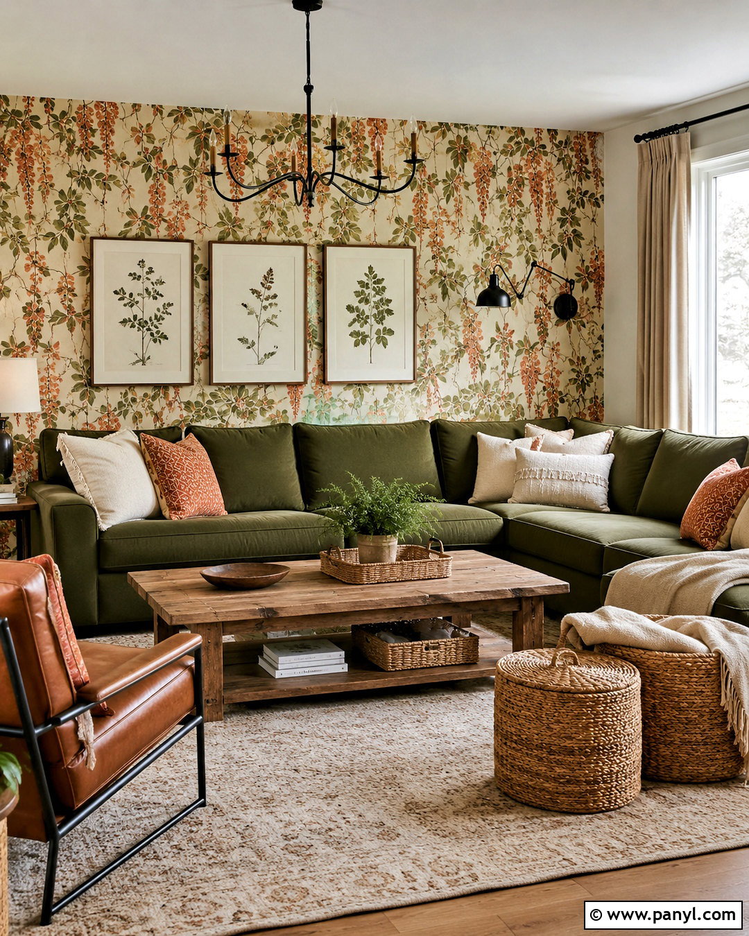 Ginger Wallpaper With Olive Green - 40 Ginger Wallpaper Ideas