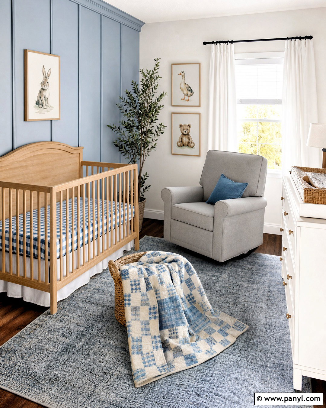 Gingham Crib Bedding Nursery - 20 gingham nursery ideas